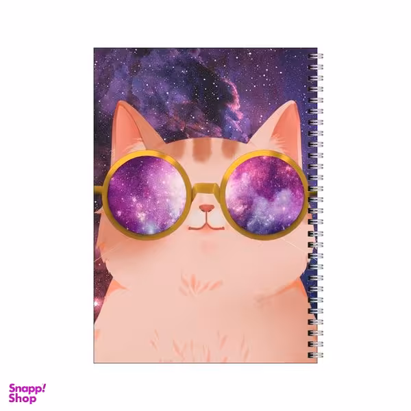 دفتر مشق 50 برگ بامبیلیپ طرح گربه کهکشانی کد 3023089