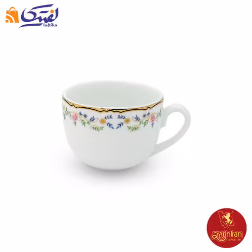 فنجان چای خوری چینی زرین ایتالیا اف گلستان سایز 8