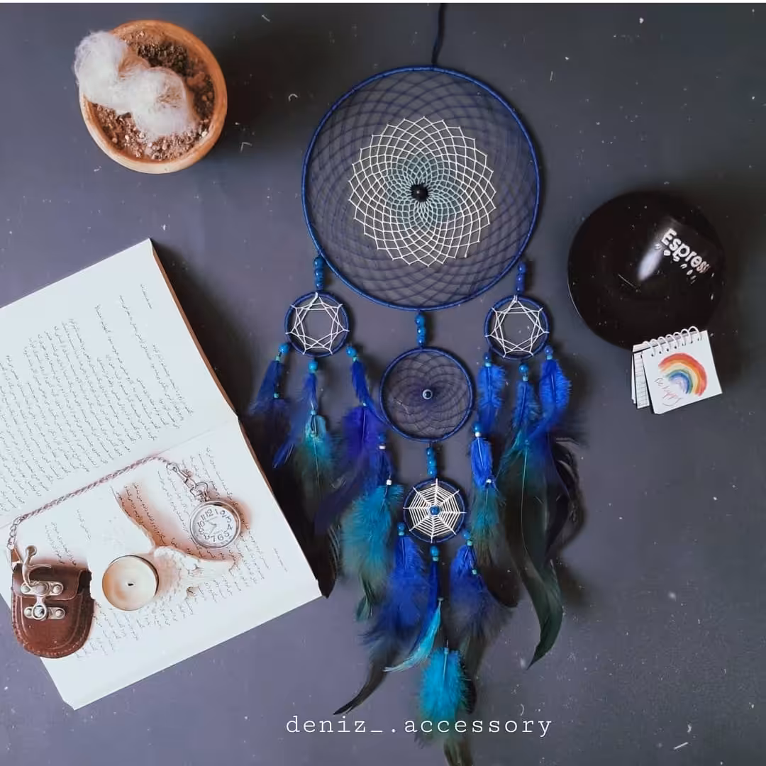 دریم کچر فانتزی دیوارکوب دستساز طرح چشم نظر 