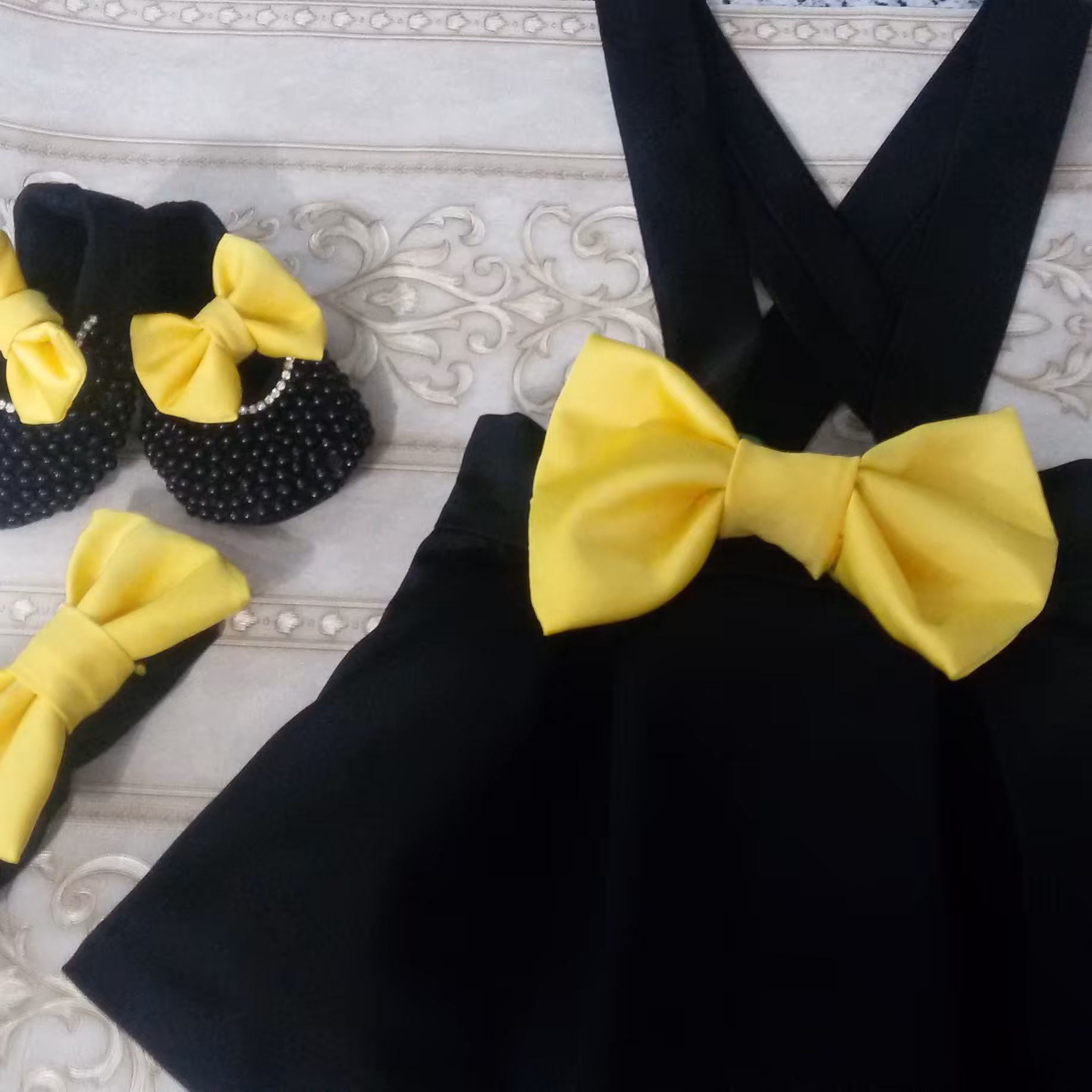 ست سارافون .پاپوش و هد