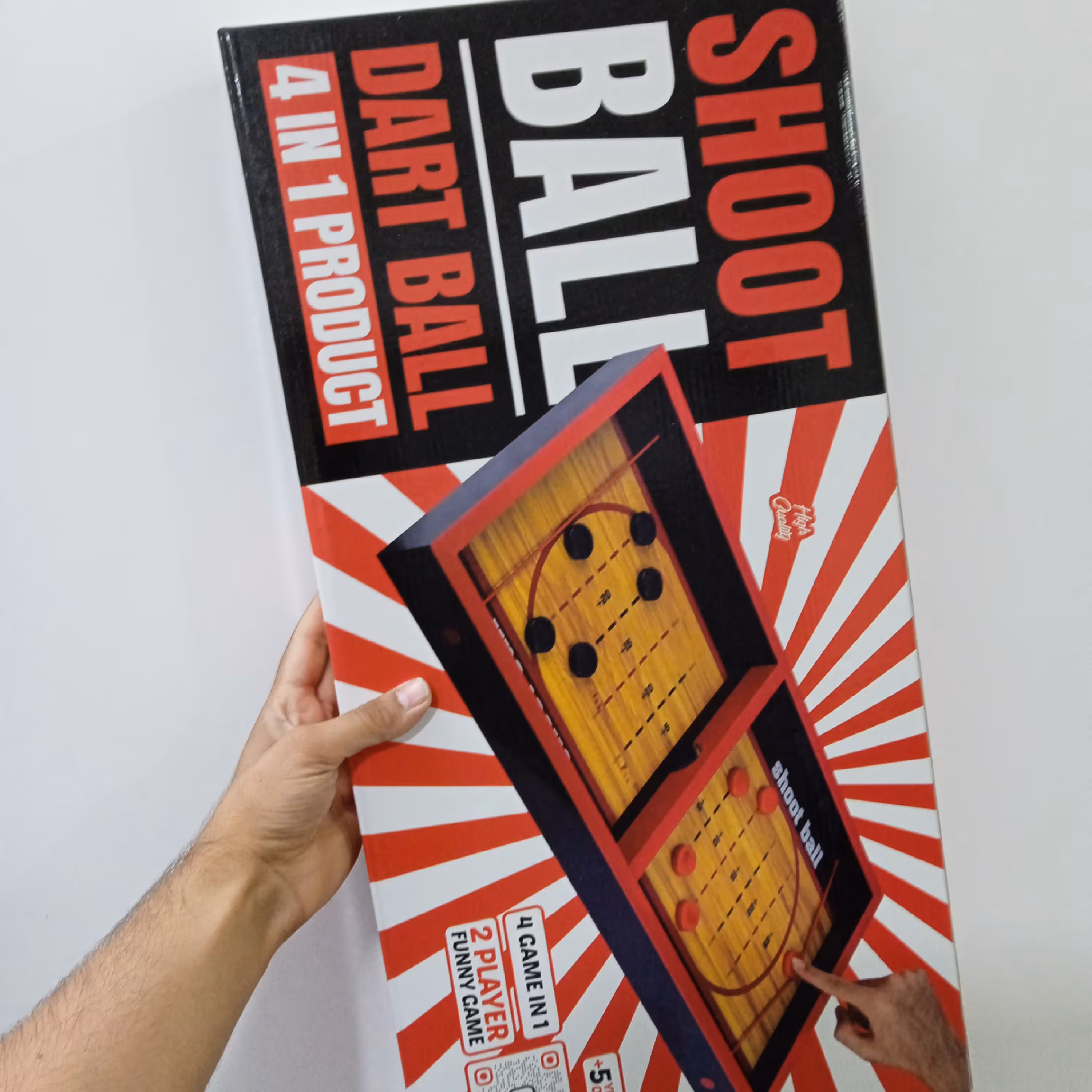 شوتبال دارت بال منچ مارپله بردگیم ام دی اف بازی گروهی چهار بازی در یک تخته 