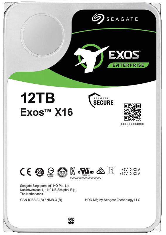 هارد دیسک اینترنال سیگیت EXOS X16 ظرفیت 12TB