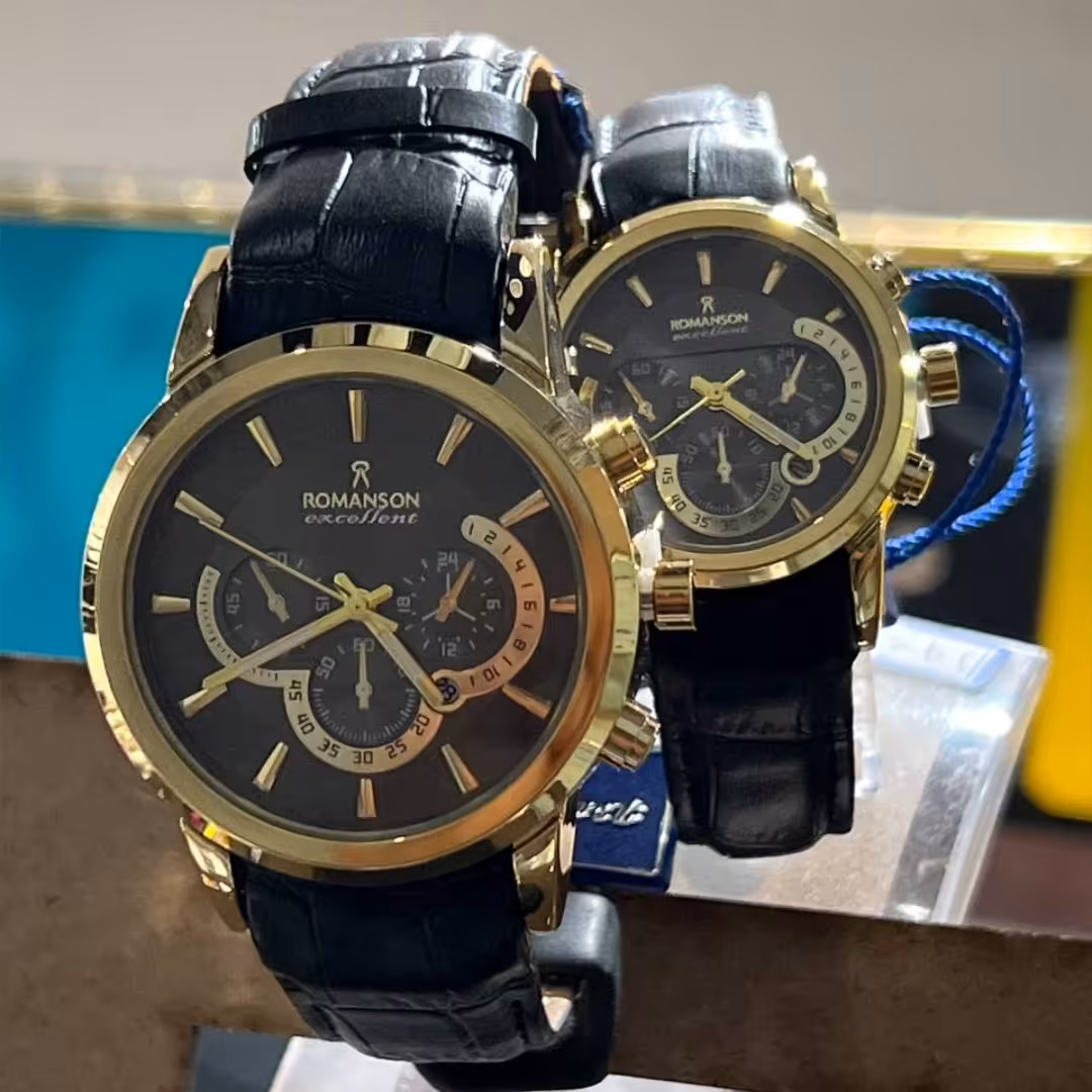 ساعت ست رومانسون موتورژاپن بند چرم باضمانت Romanson -قیمت هرعدد