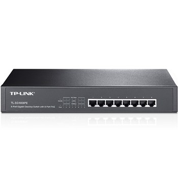 سوییچ 8 پورت گیگابیتی دسکتاپ رکمونت تی پی-لینک به همراه 8 پورت PoE مدل اس جی 1008 پی ای
