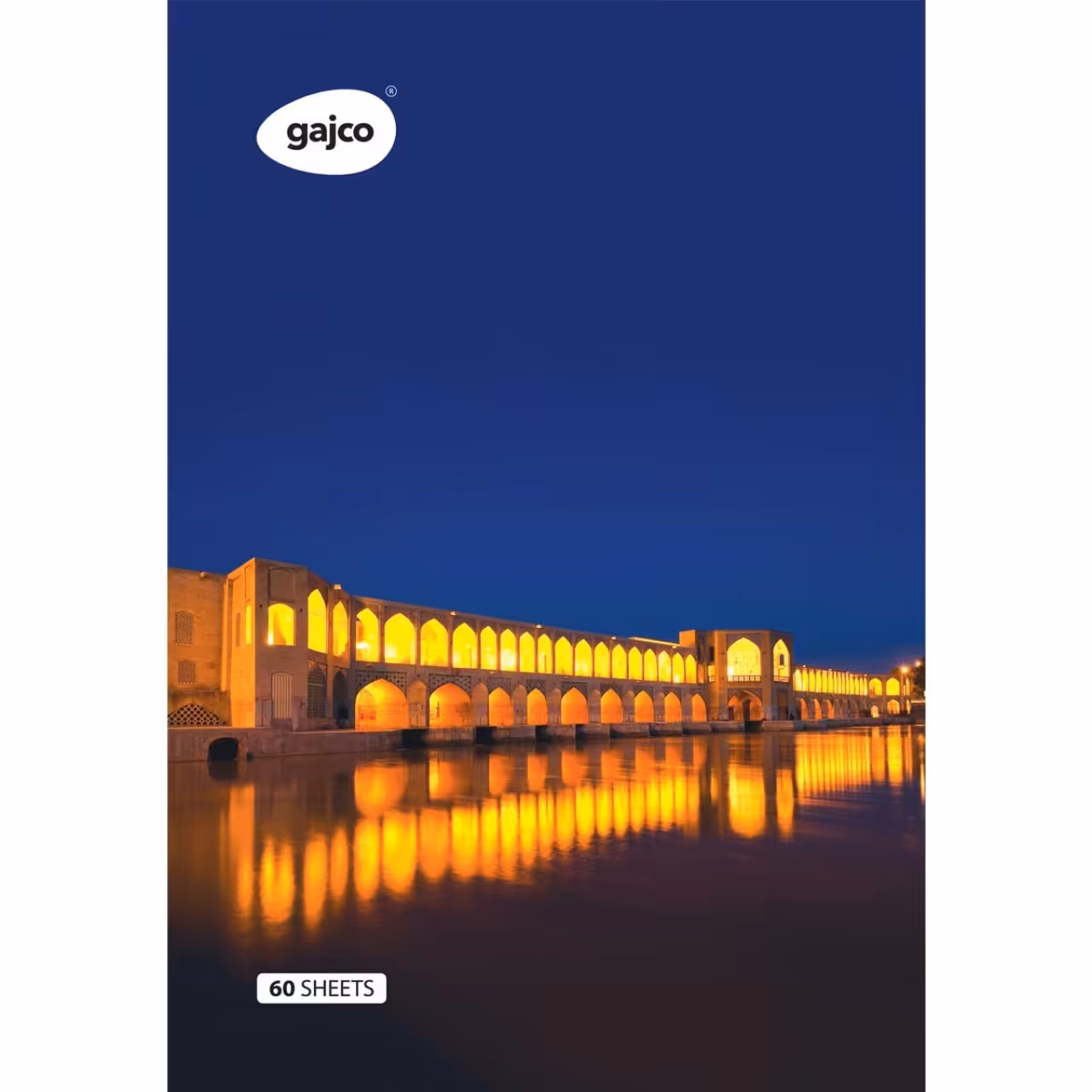 دفتر 60 برگ گاجکو طرح سی و سه پل با رایحه شکلات