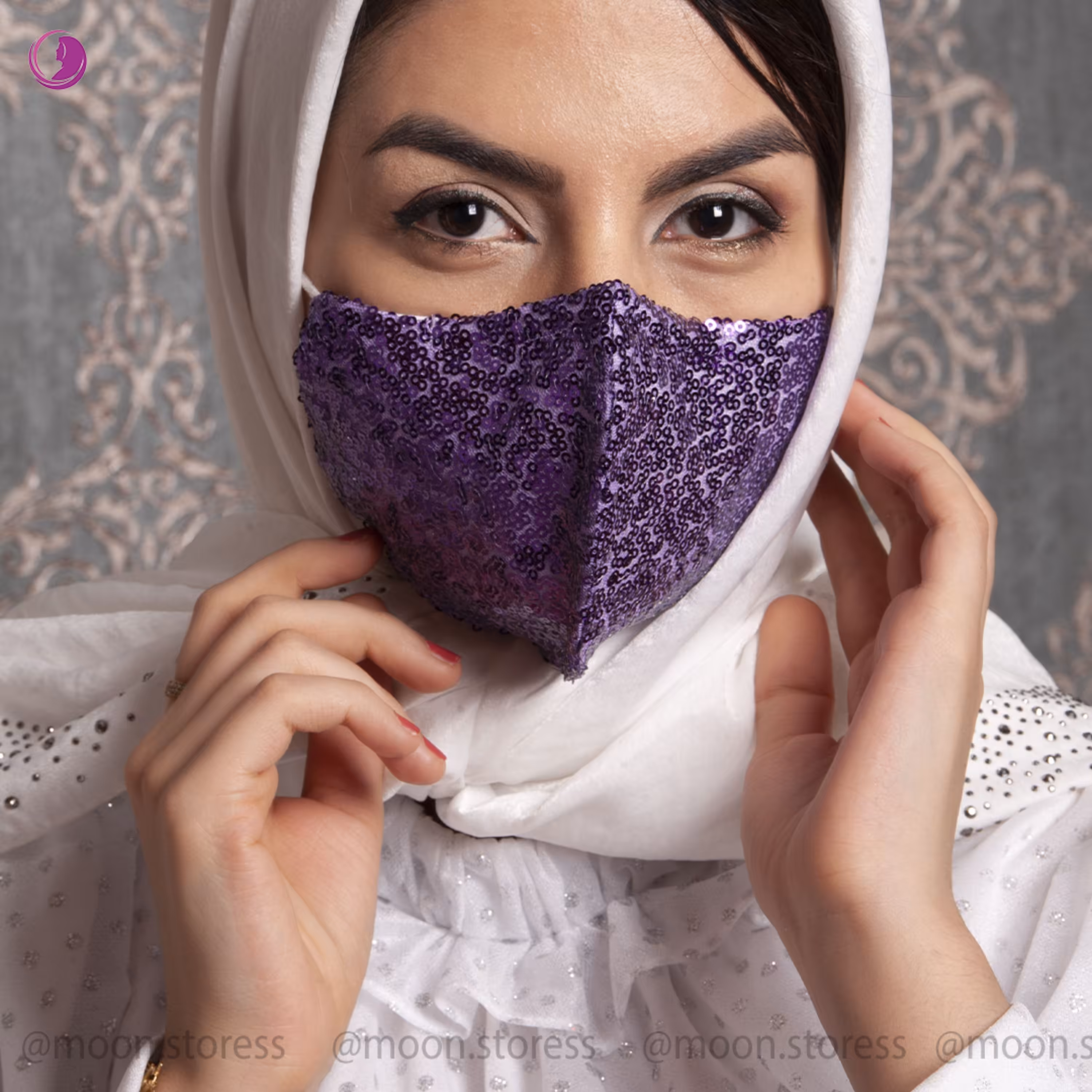 ماسک بنفش جدیدد زیبا و رنگ سال شیک  و خاص