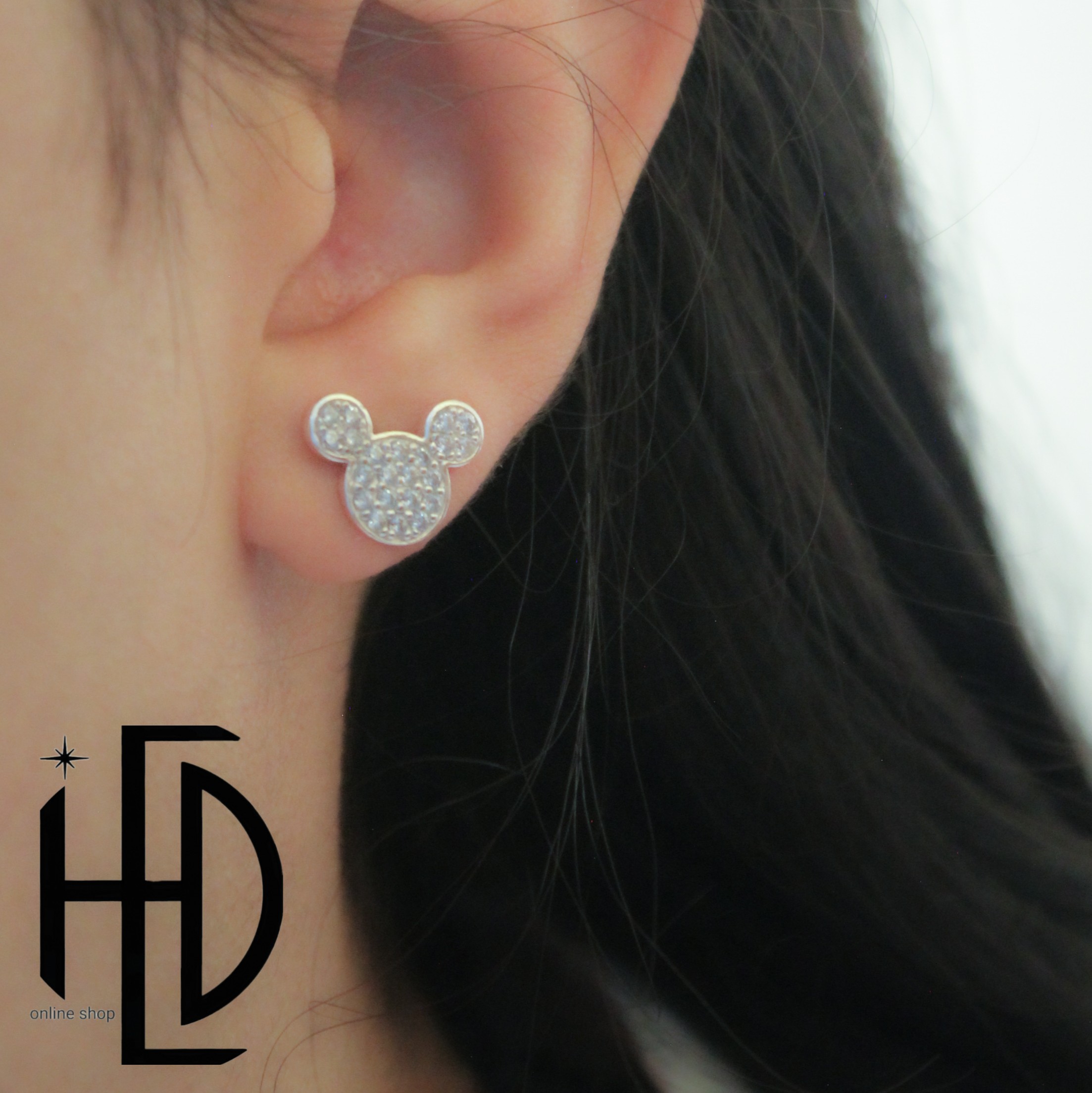 گوشواره نقره 925 برند accessories وارداتی ضد حساسیت