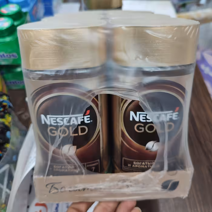 نسکافه گلد 200 گرمی اصل روسیه تاریخ بالا(بسته6 عددی