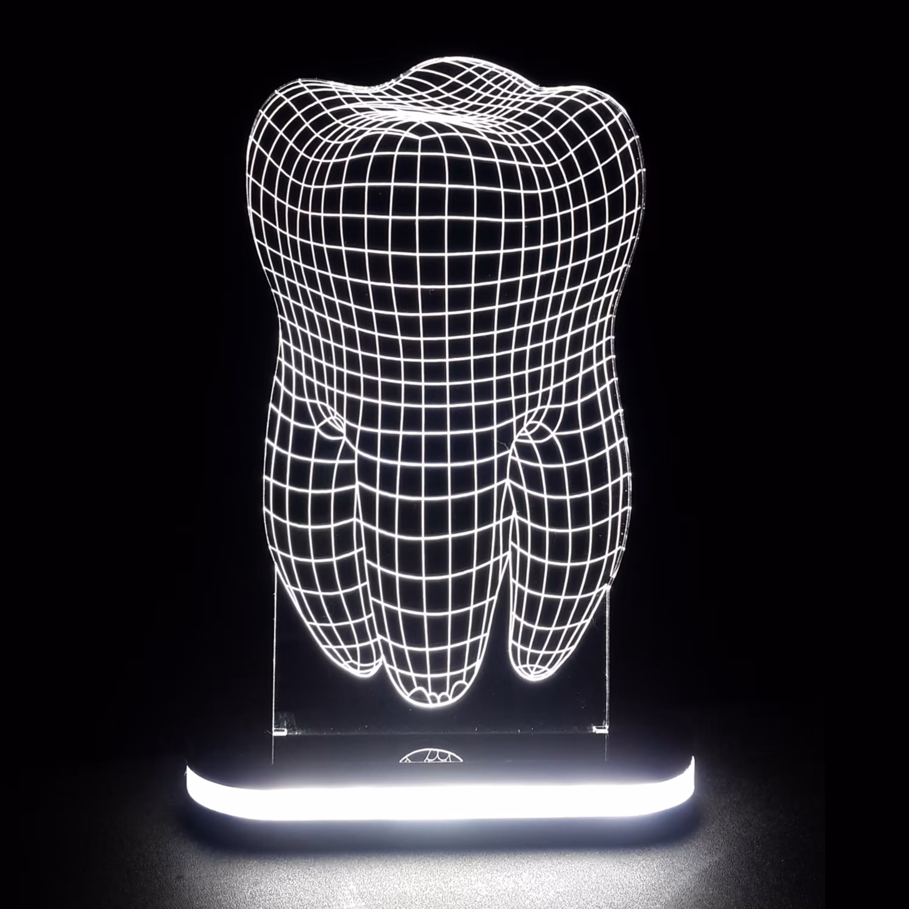 چراغ خواب طرح دندان ـ ارسال رایگان ـ سایز 12 در 17 رنگ سفید بهمراه جعبه و آداپتور