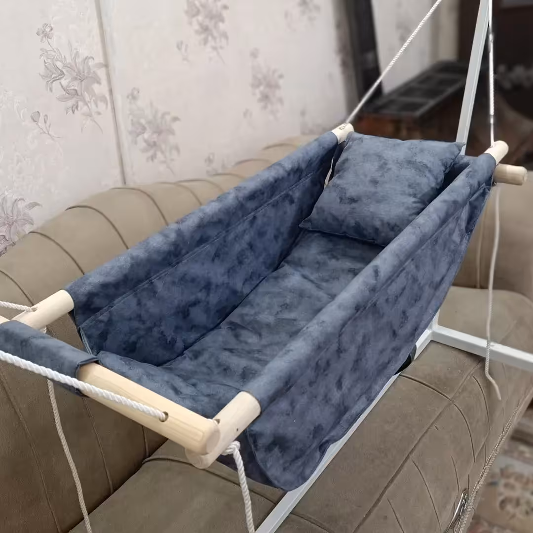 گهواره بانوج ترک سایز بزرگ امنیت بالا   تاب گهواره ای ارسال سریع هم گهواره هم تاب تا شش سال پایه پروفیل سنگینه درجه یک 