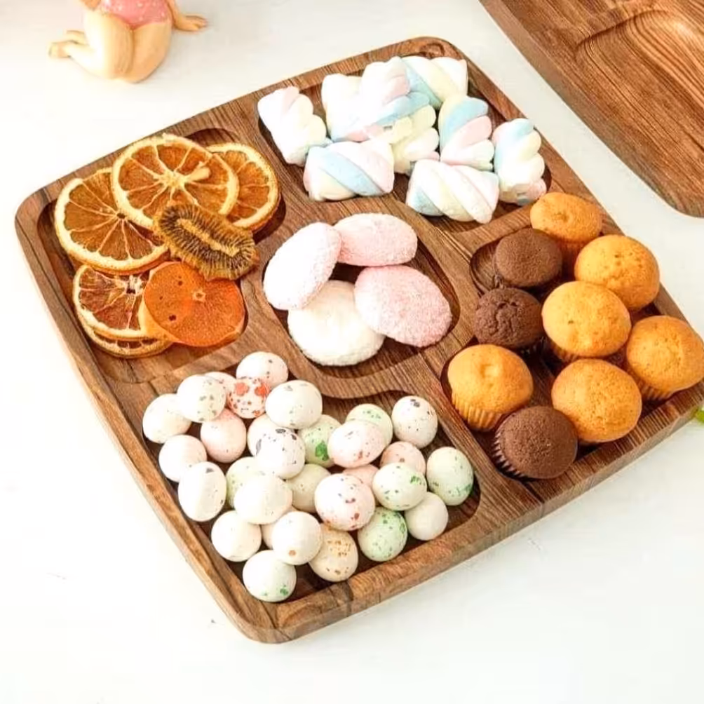 سینی سرو پنج خانه 