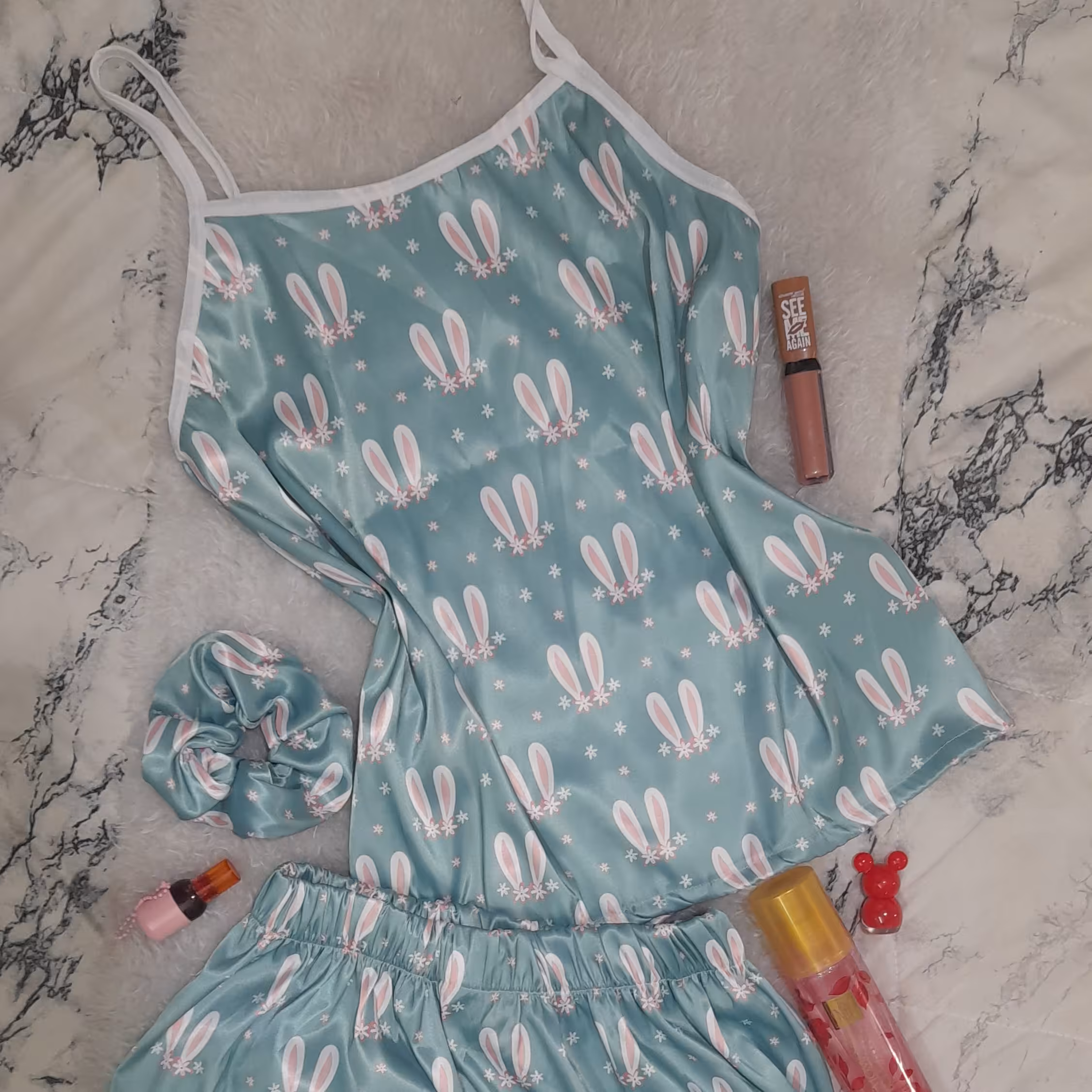 لباس خواب ساتن خرگوشی 