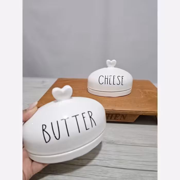 ظرف کره و پنیر سرامیکی تکست | amazonchi