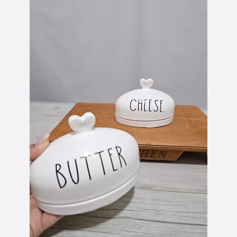 ظرف کره و پنیر سرامیکی تکست | amazonchi