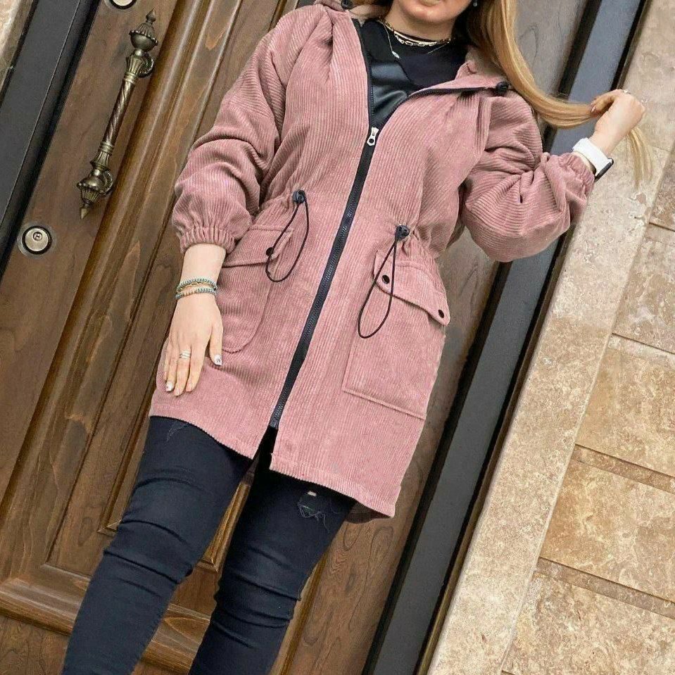 مانتو کبریتی زنانه جنس مخمل کبریتی سایز 1(38-40),2(42-44), 3(46-48)