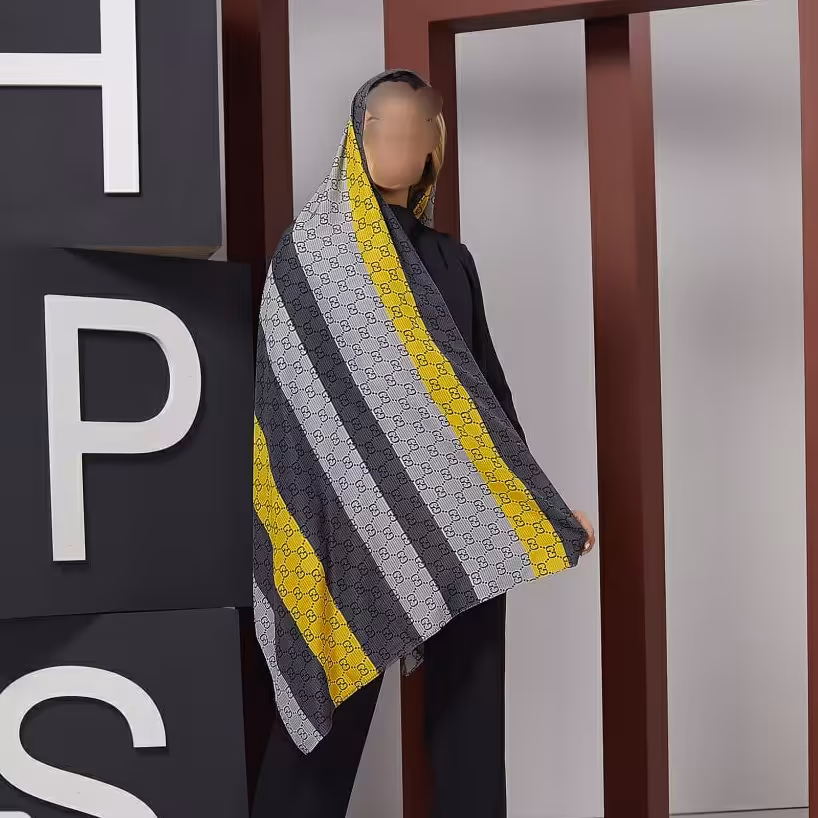 شال طوسی زرد 1