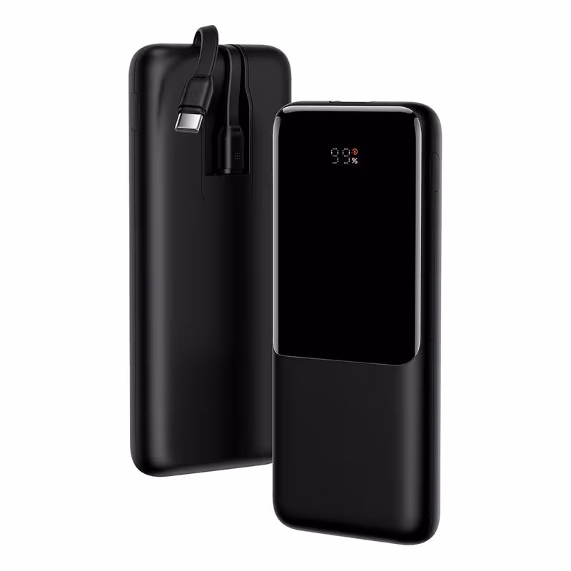 پاوربانک باسئوس مدل Elf Digital Display 22.5W PPJL010002 ظرفیت 10000 میلی‌آمپر ساعت
