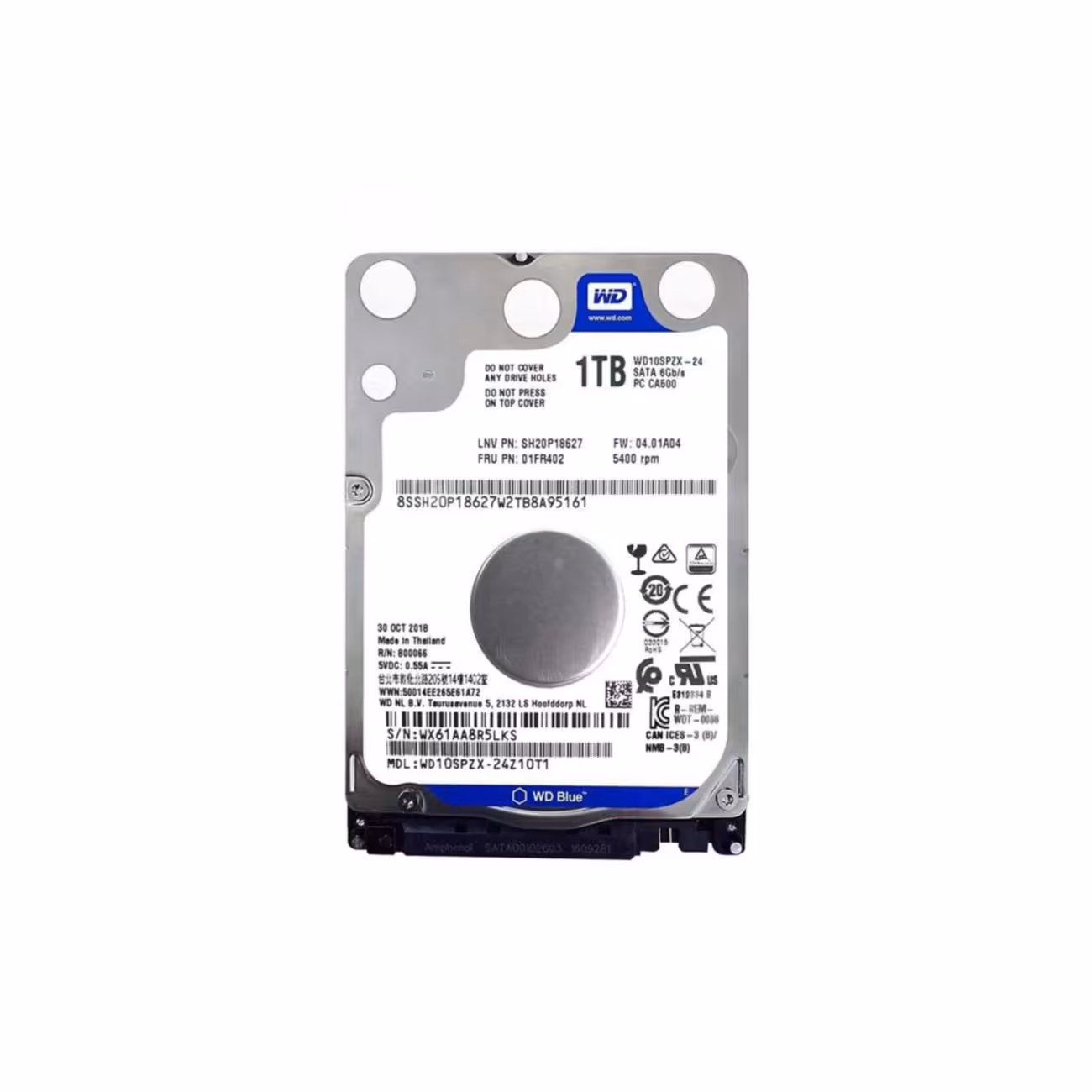 هارد لپ تاپ اینترنال وسترن دیجیتال Blue 1TB