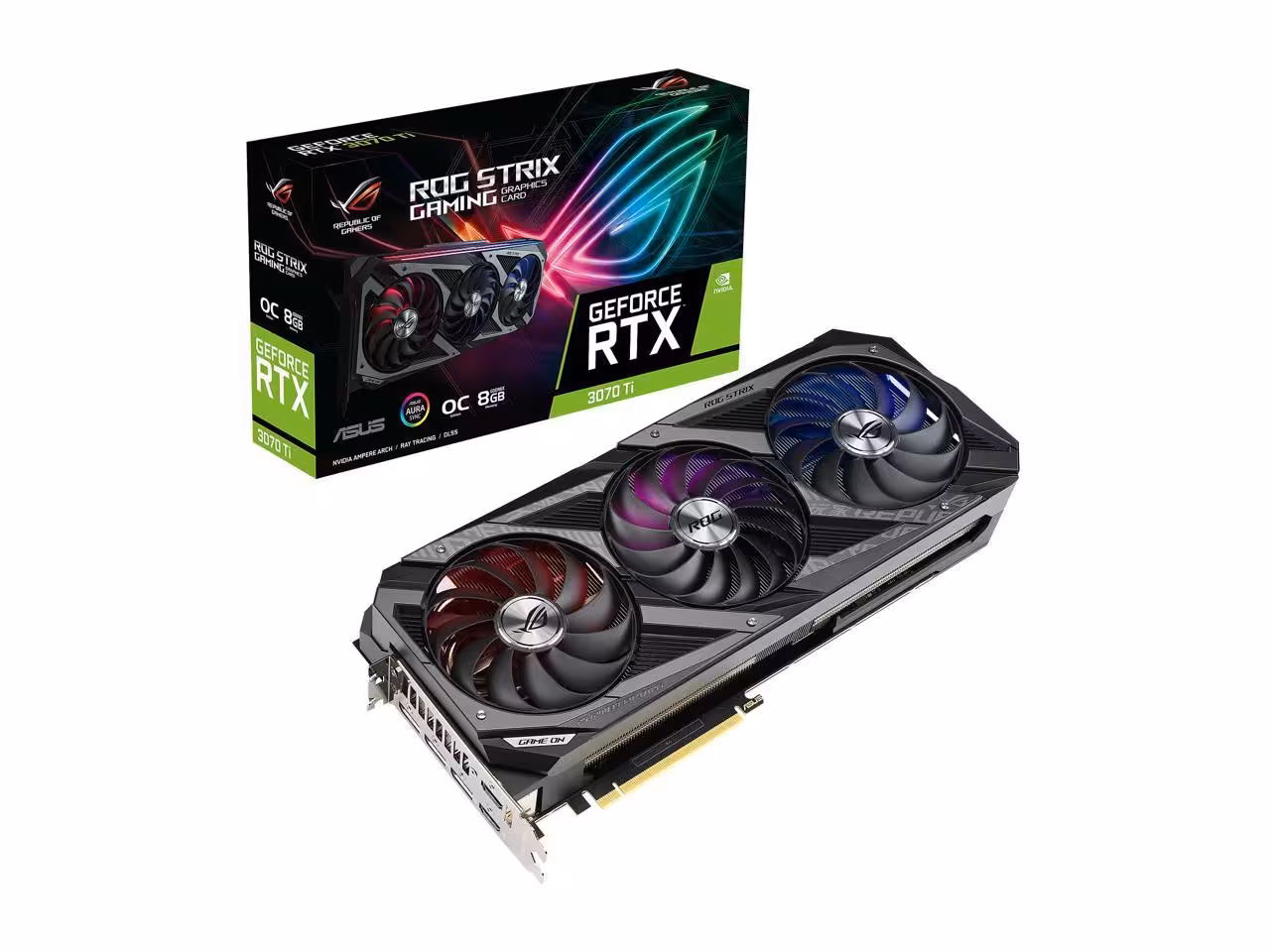 کارت گرافیک ایسوس ROG-STRIX-RTX3070TI-O8G-GAMING