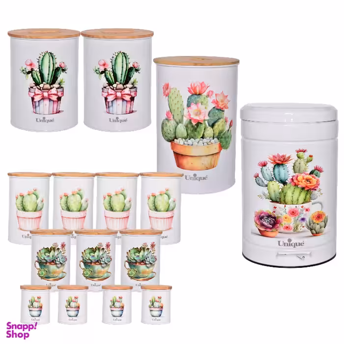 سرویس آشپزخانه 15 پارچه یونیک مدل کاکتوس کد 8070