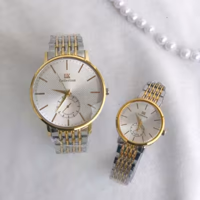 ست ساعت کالکشن نقره ای طلایی