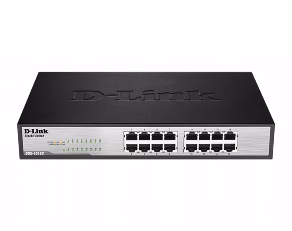 قیمت و خرید سوییچ شبکه 16 پورت دی لینک مدل DES-1016C | نت ران