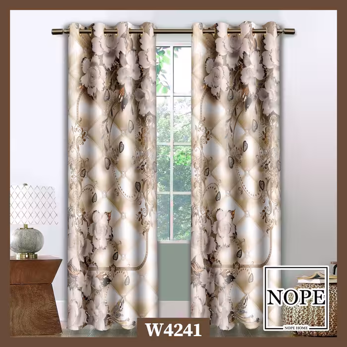 پرده چاپی کد 4241 مدل پانچی سایز 140 در 280 