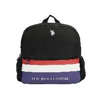 کیف مدرسه مشکی دخترانه و پسرانه بچگانه سیاه یونیسکس Kids Us Polo Assn Backpack US Polo Assn