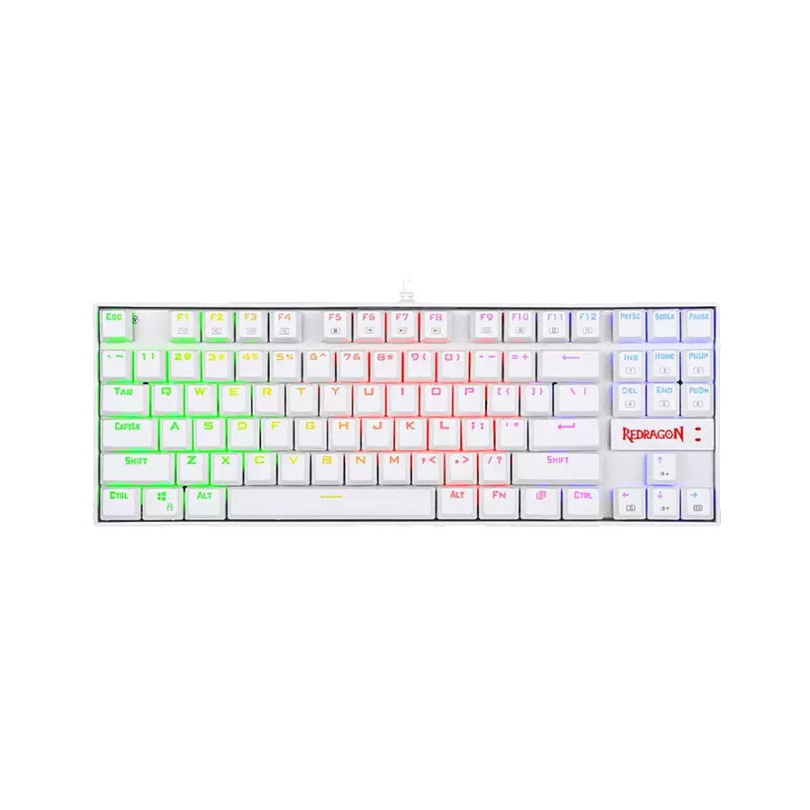 کیبورد مکانیکال گیمینگ ردراگون KUMARA K552 RGB White Blue SW