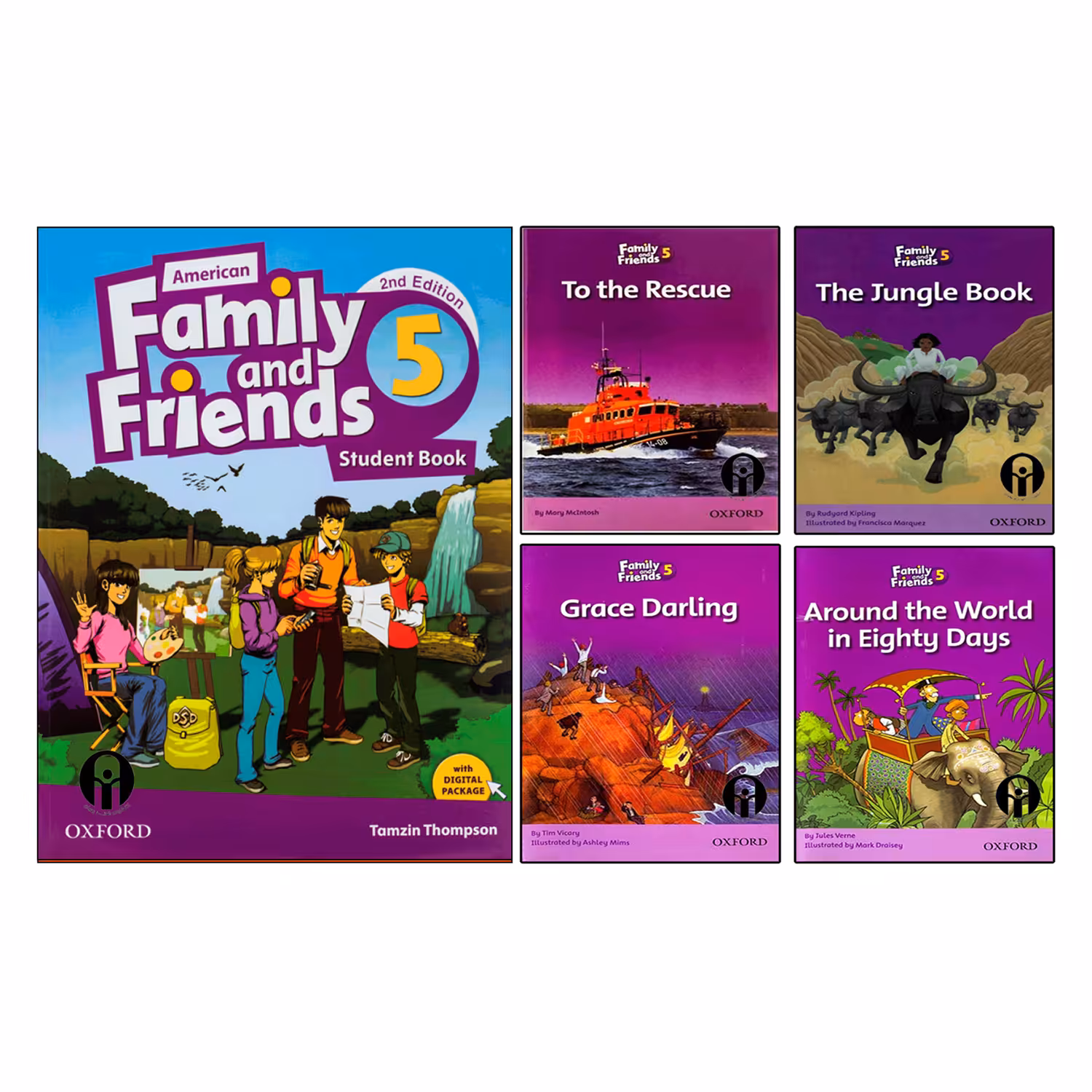 کتاب Family And Friends 5 اثر جمعی از نویسندگان انتشارات الوندپویان پنج جلدی