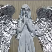 جاشمعی فرشته ورق نقره و طلا سایز بزرگ 