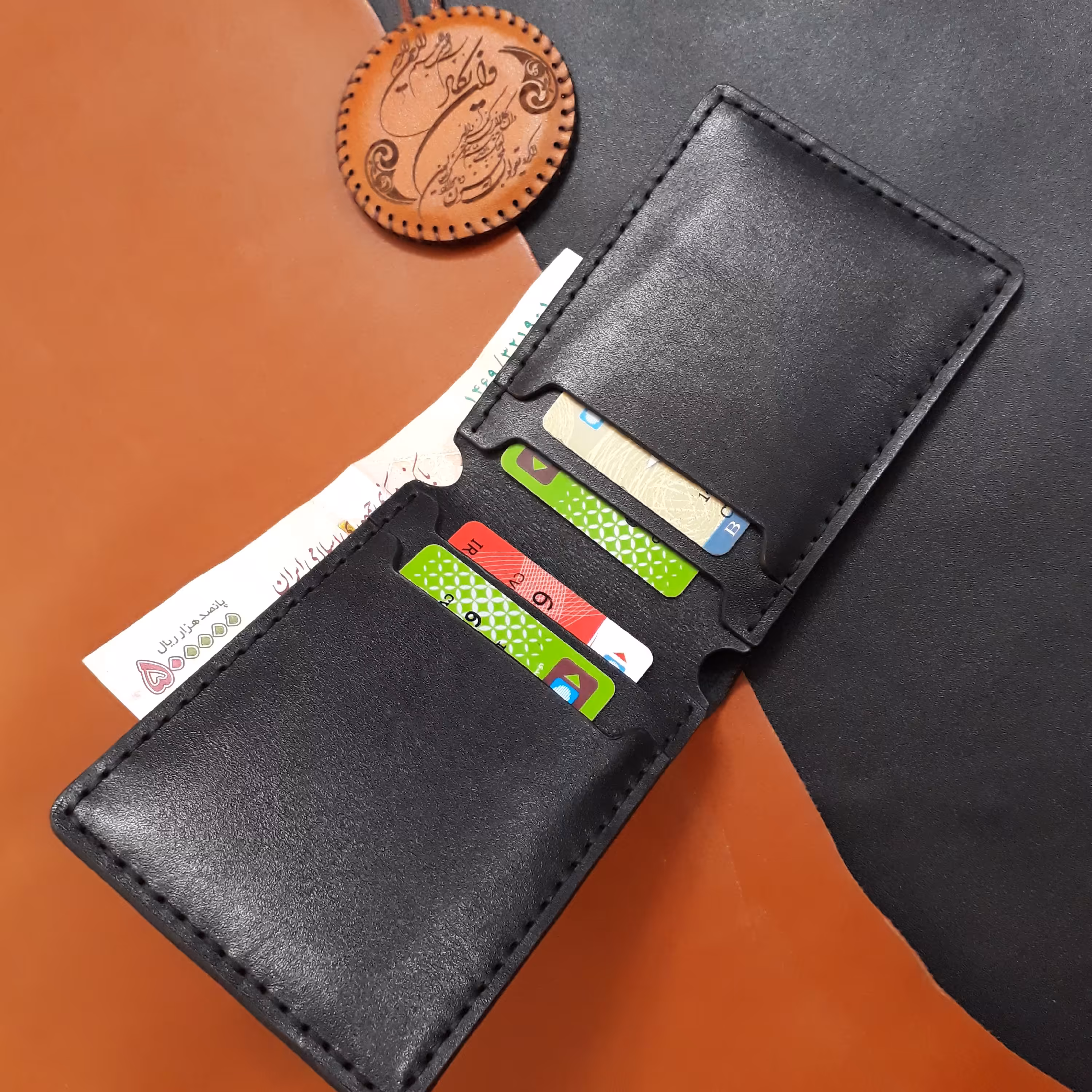 کیف پول جیبی چرم طبیعی