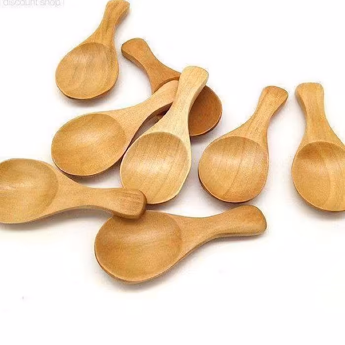 قاشق چوبی سه عددی کوچک