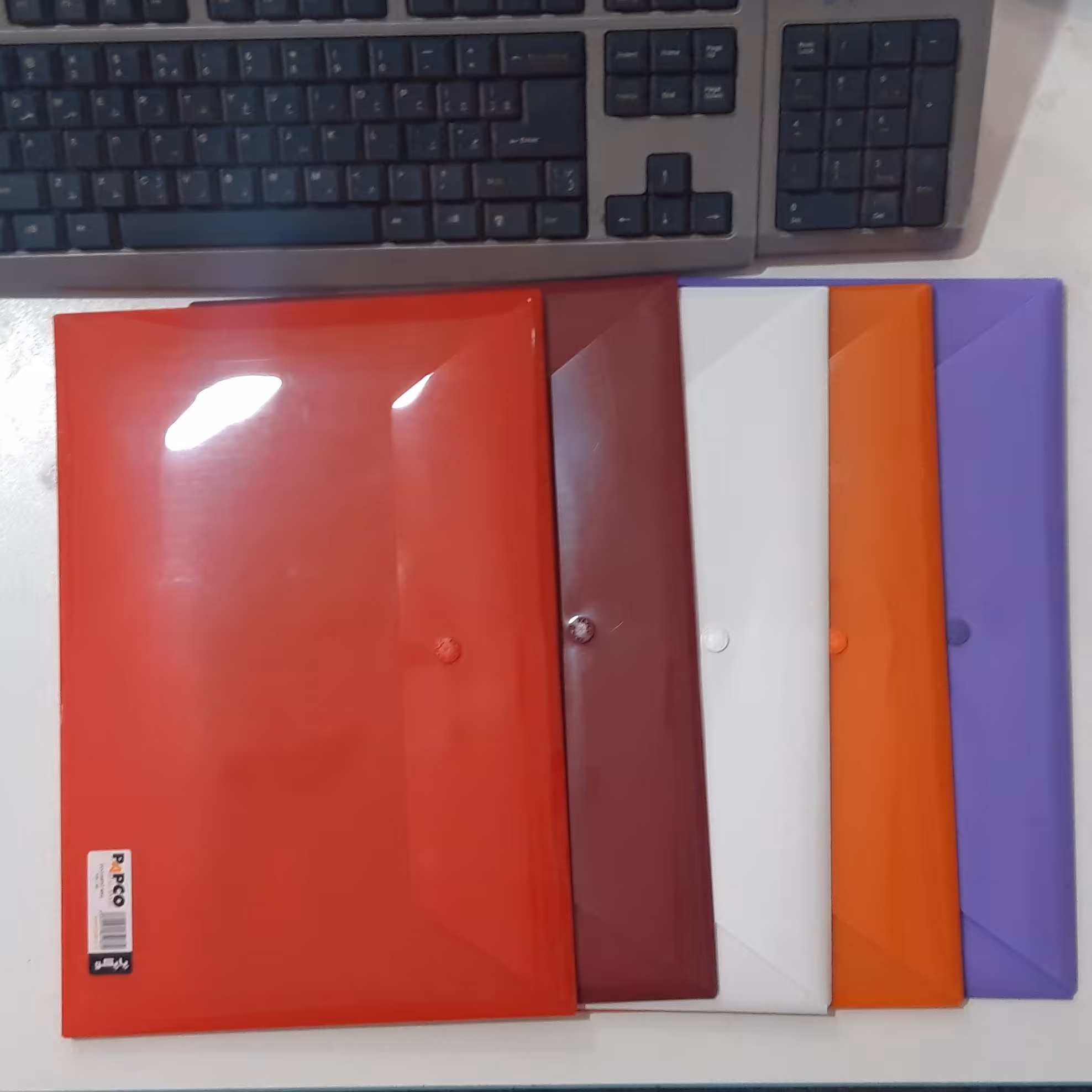 پوشه دکمه دار A4   پاپکو