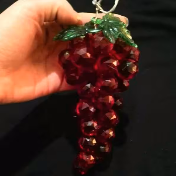 انگور قرمز دکوری کریستال