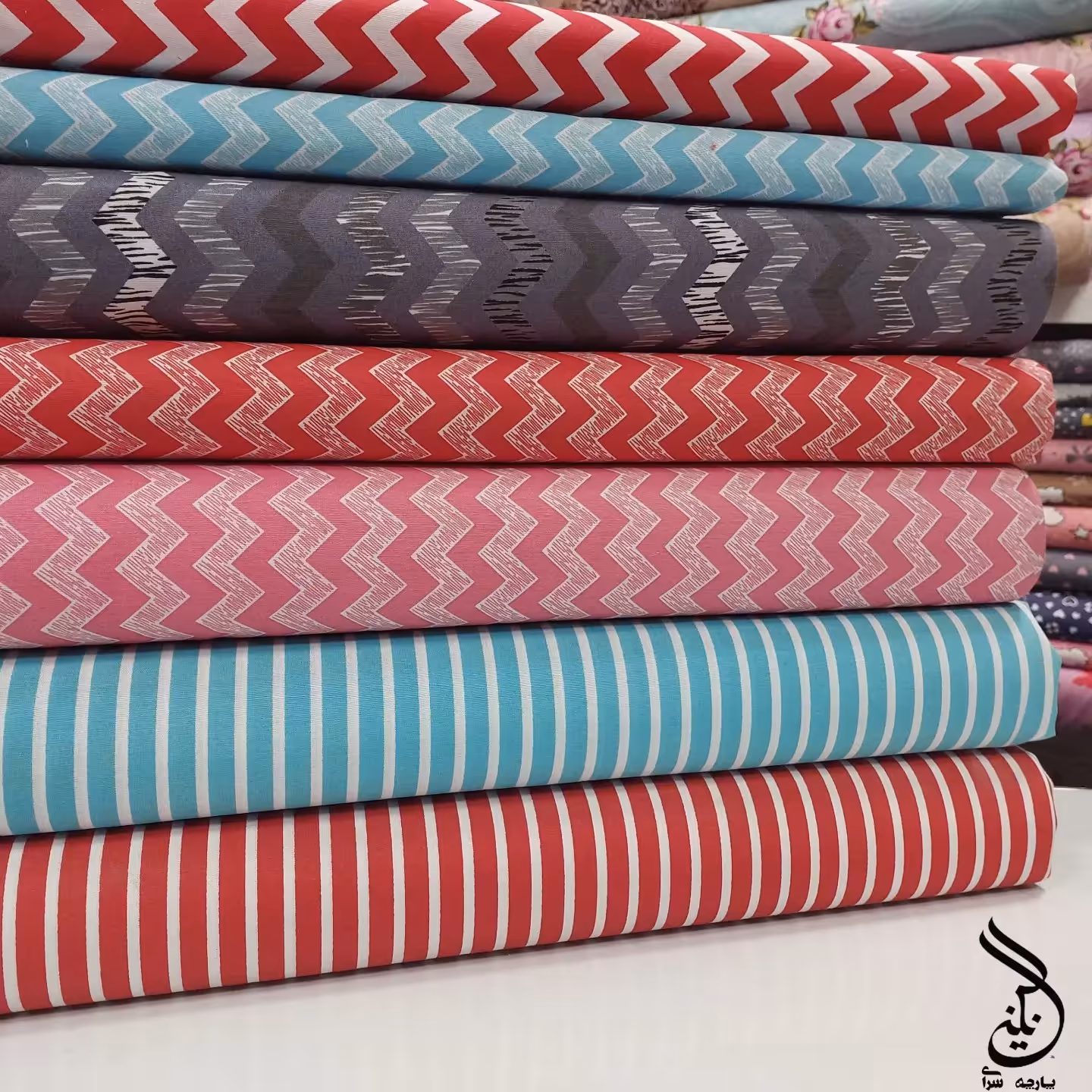 ملافه ریسمان (طرح زیگزاگ ) مناسب سرویس آشپزخانه 