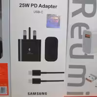 شارژ 25 وات سامسونگ دوسر تایپ سی سوپرفست شارژ 25w اورجینال 2 سر tipe-c 