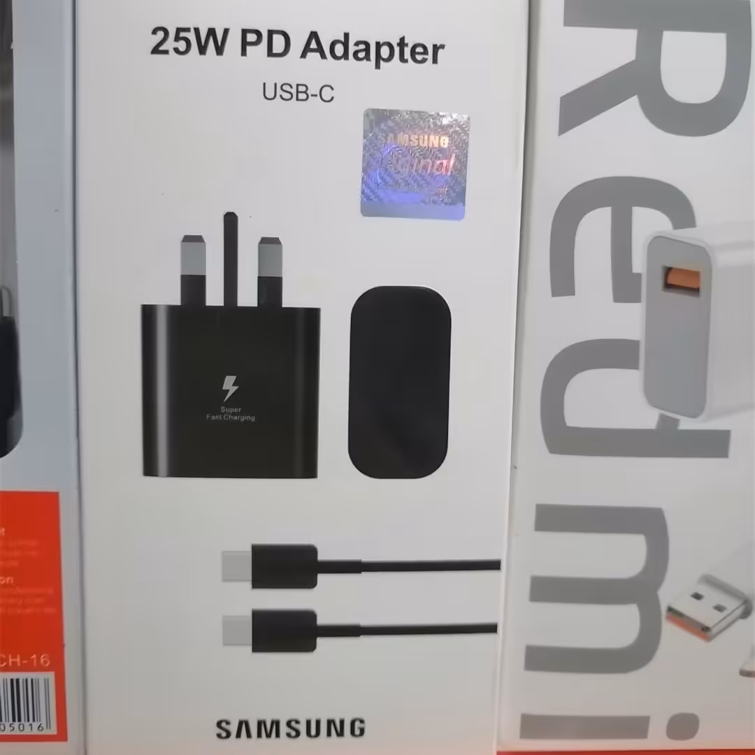 شارژ 25 وات سامسونگ دوسر تایپ سی سوپرفست شارژ 25w اورجینال 2 سر tipe-c 