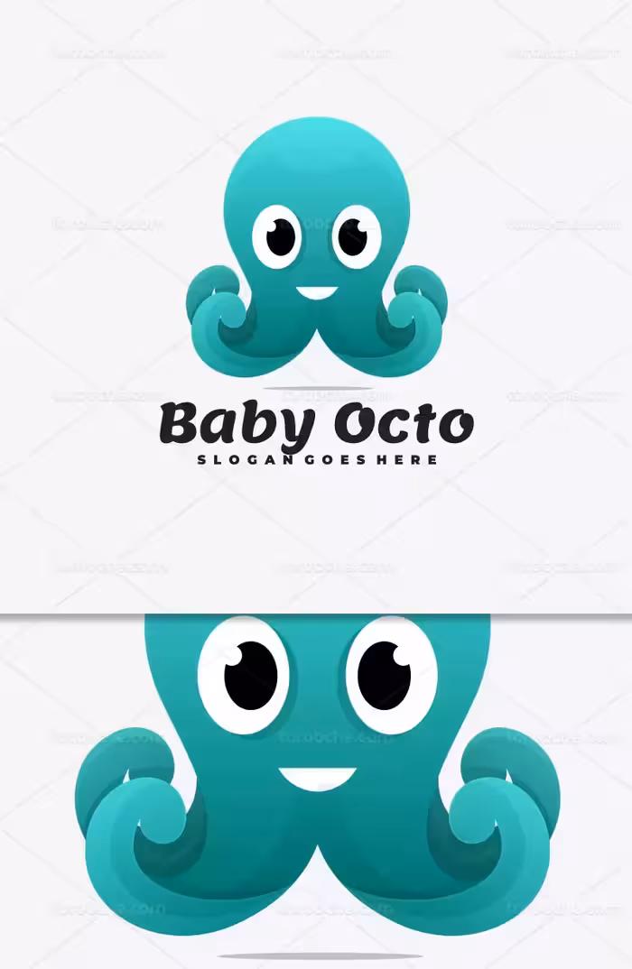 وکتور لوگو هشت پا | گرافیک با طعم تربچه