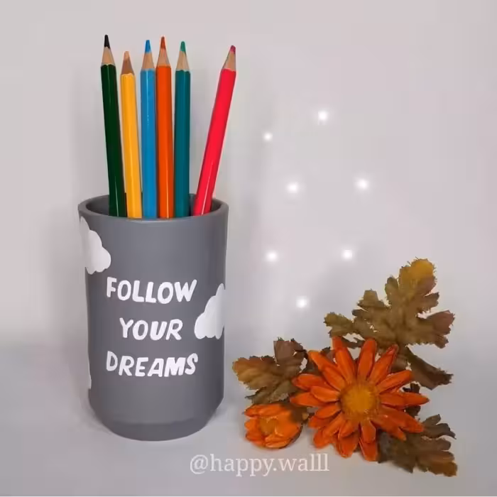 جامدادی رومیزی طرح انگیزشی انگلیسی (سایز10در 6)