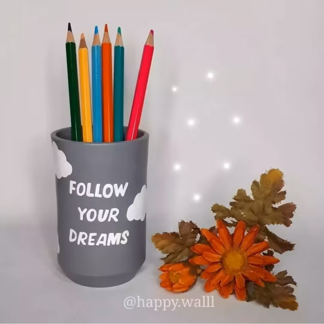 جامدادی رومیزی طرح انگیزشی انگلیسی (سایز10در 6)