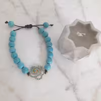 دستبند فیروزه ای 