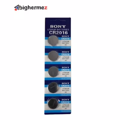 باتری سکه ای 2016 سونی بسته 5 عددی