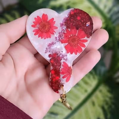 آینه دستی قلب