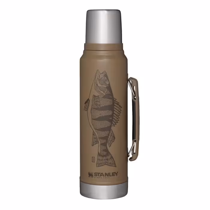 فلاسک استنلی مدل Classic Peter Perch Legendary Bottle 1L طرح ماهی