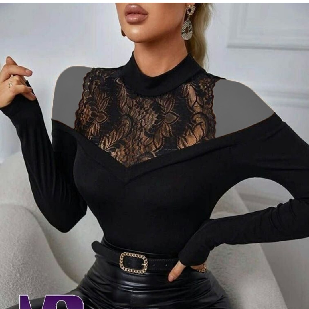 بلوز گیپور یقه دلبری مجلسی زنانه اورجینال تضمینی