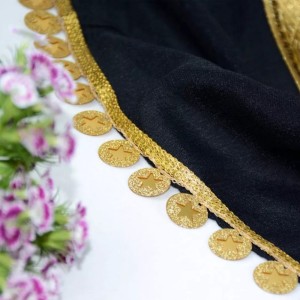 شال نخی مجلسی اسلپ مزونی منگوله پر