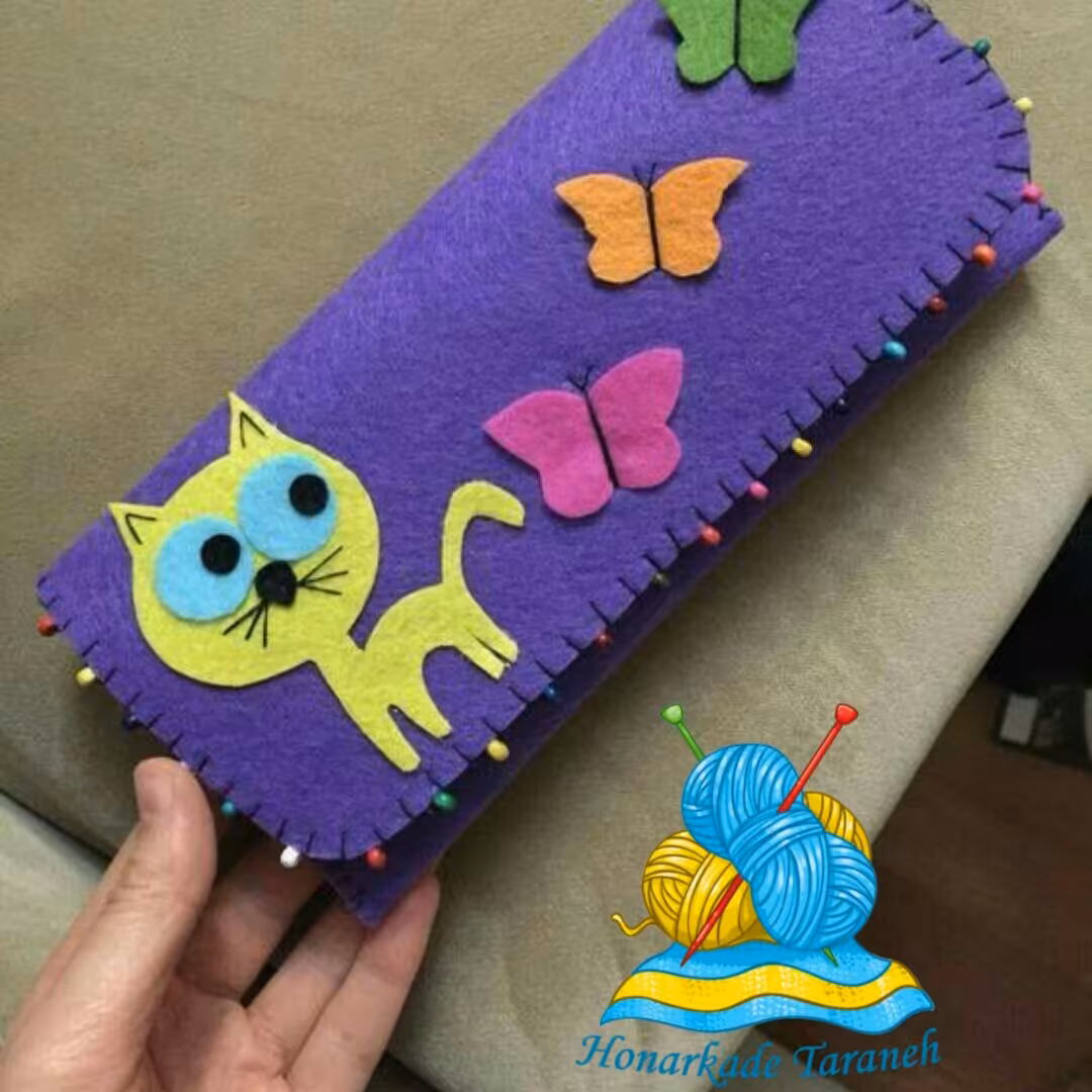 جامدادی دست دوز نمدی