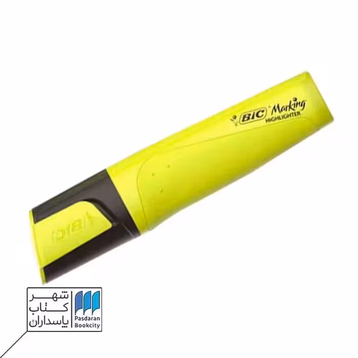 ماژیک هایلایتر فلت زرد bic
