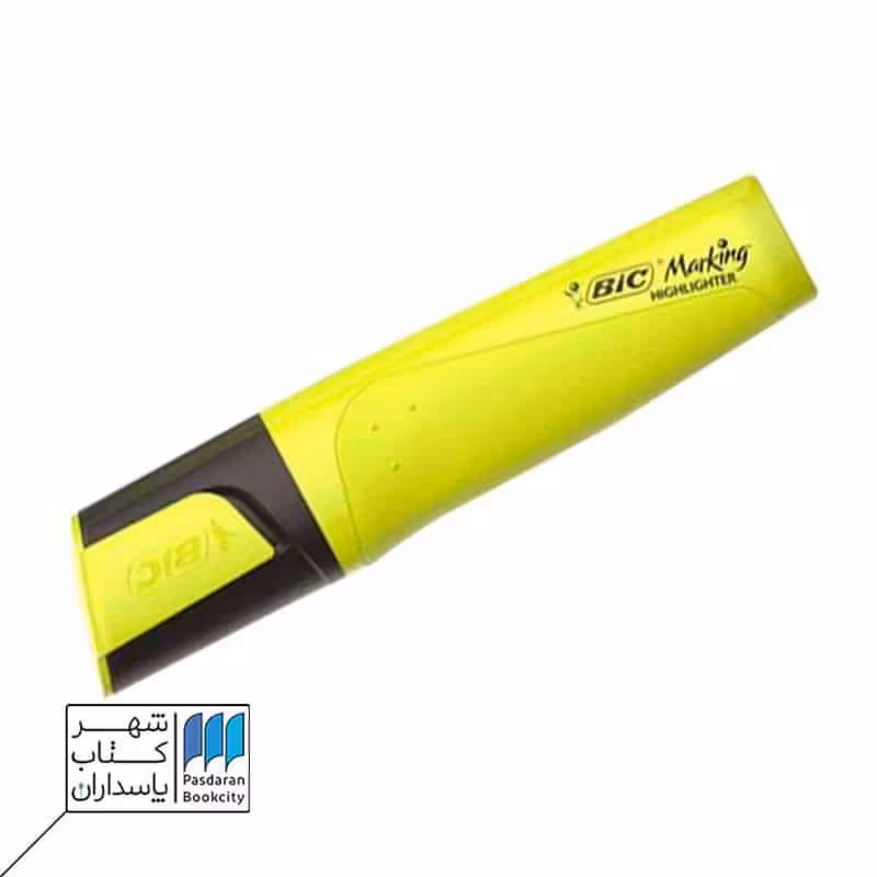 ماژیک هایلایتر فلت زرد bic